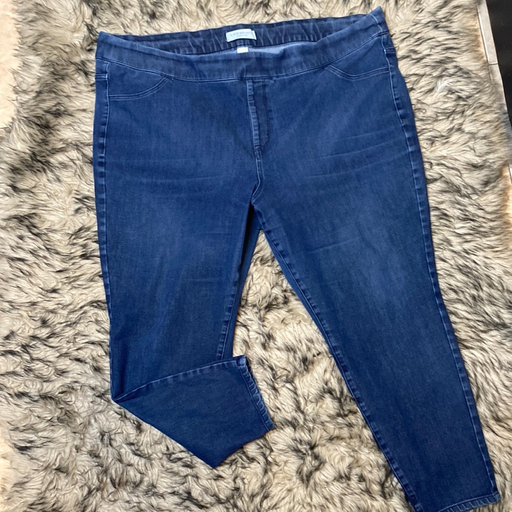 Lane Bryant Pull-up Cropped Jeans Sz 26